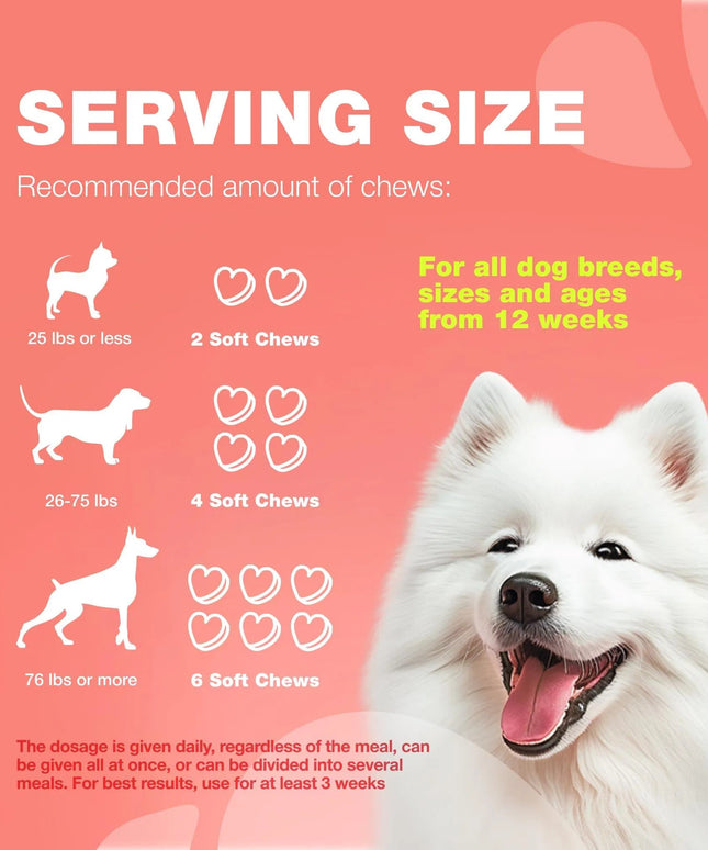 Dog Flea and Tick Treatment Chews – Natural Flea & Tick Prevention for Dogs – Immune Support Chewables – Soft Treats for All Breeds & Ages – Free U.S. Shipping