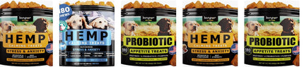Calming & Wellness Collection for Dogs with Hemp Oil & Valerian Root – Anxiety Relief, Digestive & Skin Health Support – Fast & Free Shipping at PetPexi