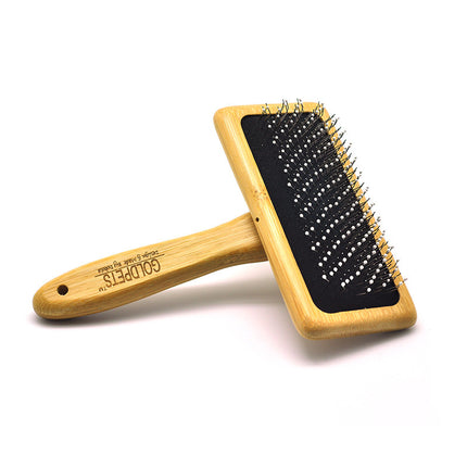Pet Grooming Bamboo Wood Air Cushion Needle Comb – Eco-Friendly & Durable | Petpexi