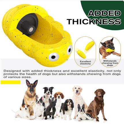 Indestructible Squeaky Dog Chew Toys for Aggressive Chewers - Medium, Durable, Food-Grade