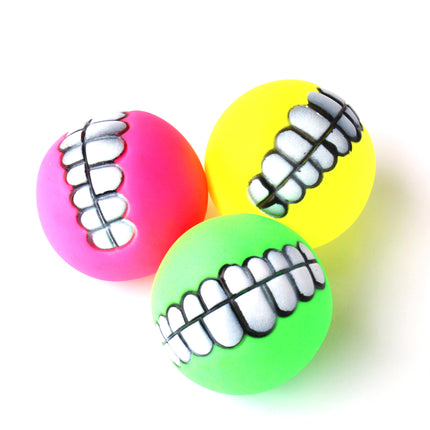 Pet Dog Tooth Sounding Ball Enamel Toy – Durable Interactive Chew – www.petpexi.com