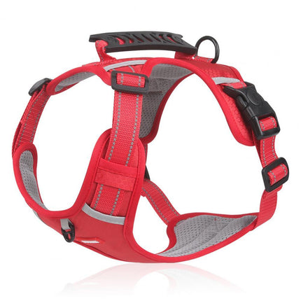 Nylon No Pull Breathable Reflective Dog Harness Vest – Adjustable Outdoor Training & Running | Petpexi