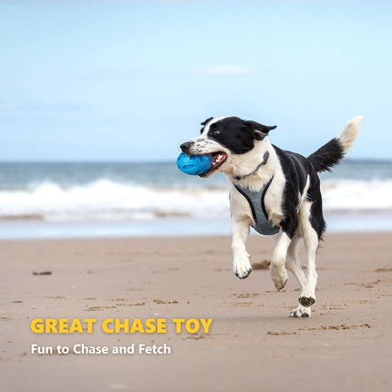 PetPexi Rubber Sounding Rugby Dog Toy - Durable & Squeaky Fun