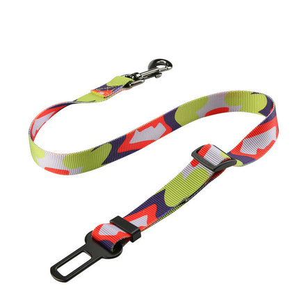 Adjustable Pet Seat Belt with Cushion – Car Safety Buckle for Dogs | PetPexi