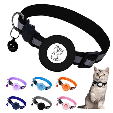 Apple Airtag Tracker Protective Cover with Reflective Bell Collar – Anti-Lost Pet Positioning | www.petpexi.com