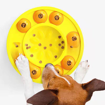 Dog IQ Puzzle Feeder Bowl – Interactive Slow Eating Toy | petpexi.com