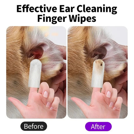 Pet Ear Cleaning Wipes for Dogs & Cats – Gentle, Hypoallergenic & Effective Ear Care | Petpexi