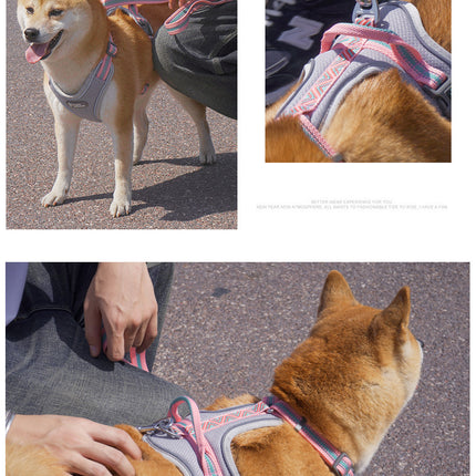 Dog Chest Strap Vest Style – Adjustable Nylon Harness for Dogs | Petpexi