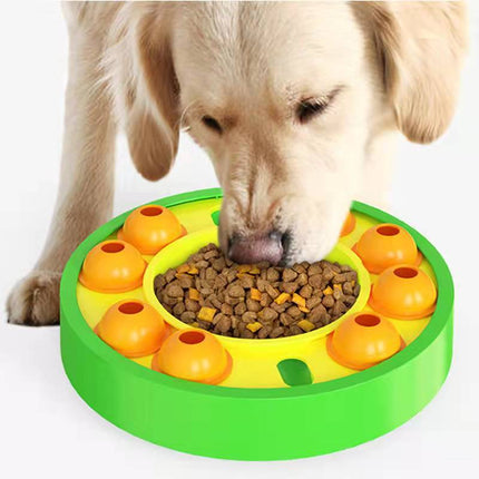 Dog IQ Puzzle Feeder Bowl – Interactive Slow Eating Toy | petpexi.com