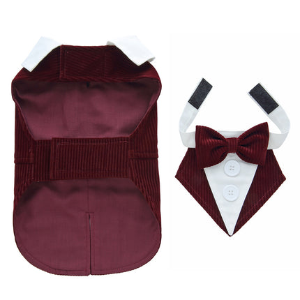 Elegant Dog Tuxedo Dress – Formal Pet Outfit for Small Dogs | Petpexi