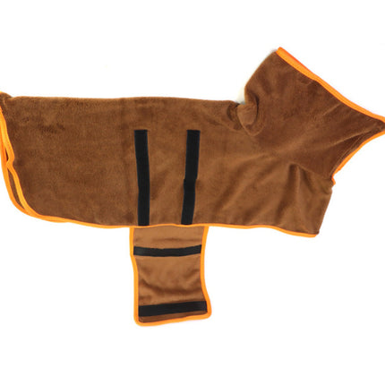 Dog Bathrobe Microfiber Absorbent Pet Drying Coat – Fast Drying for Dogs & Cats | Petpexi