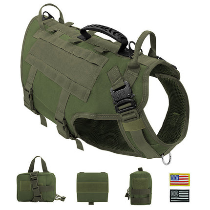 Malinois Large Dog Hand Holding Rope Chest Vest Combat Clothes Leash | Petpexi