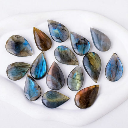 Natural Labradorite Crystal Blue Light Stone Droplet – Premium Healing Gem | Fast & Free USA Shipping