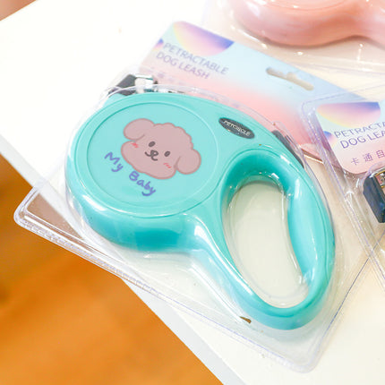 Cartoon Tractable Dog Leash 5m - Retractable Pet Leash for All Dogs - petpexi.com