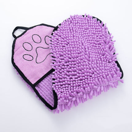 Super Absorbent Dog & Cat Bathrobe Towel – Quick-Drying Chenille Pet Towel | Petpexi