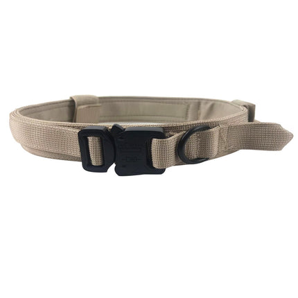 Pet Tactical Dog Collar and Leash Set – Adjustable Military Nylon Traction Belt | Petpexi