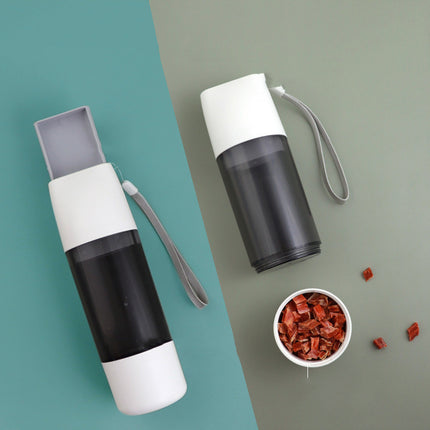 PetPexi Portable Dog Water & Food Bottle - 350ml Hydration & 120ml Food