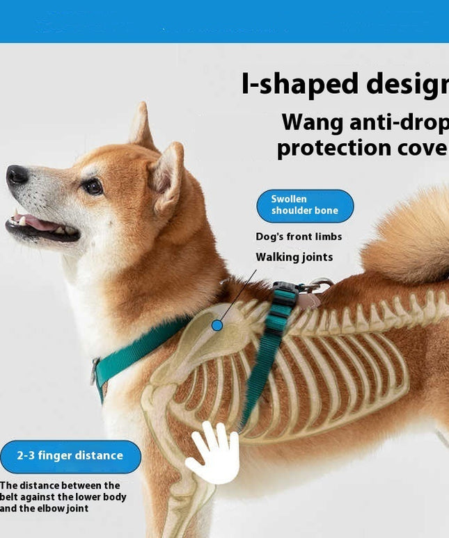 Multifunctional Dog Rope Leash with Chest Strap - Heavy-Duty Adjustable Reflective Dog Leash for Small, Medium, Large Dogs - petpexi.com