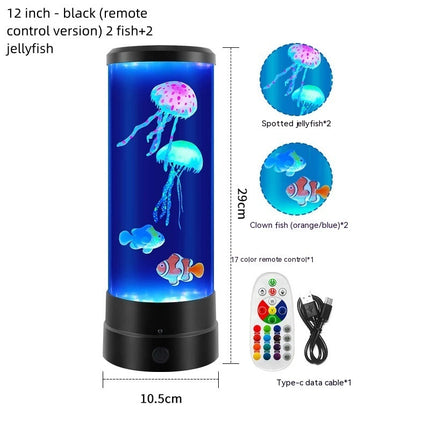 Jellyfish Lamp USB Colorful LED – Color Changing Small Night Lamp | Free USA Shipping | PetPexi