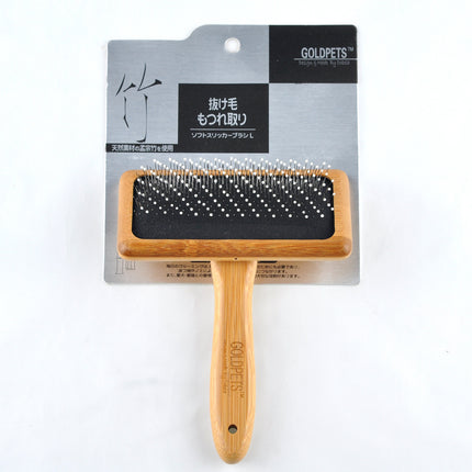 Pet Grooming Bamboo Wood Air Cushion Needle Comb – Eco-Friendly & Durable | Petpexi