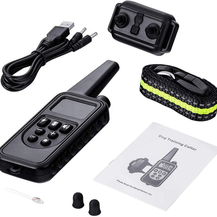800M Waterproof Dog Trainer Collar – Remote Training with Shock, Vibration & Sound | Petpexi