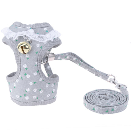 Pet Strawberry Chest Rope – Adjustable Dog Harness with Elegant Bow Tie | Petpexi