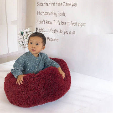 Fluffy Round Winter Cat & Dog Bed – Ultra-Soft Washable Plush Nest