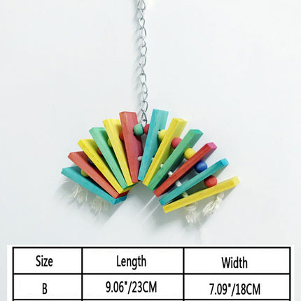 Parrot Nibble Toy – Safe, Fun, and Colorful Bead Bird Toy