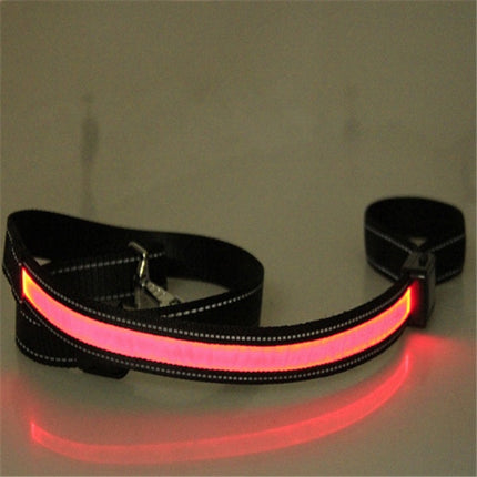 Solar Charging Fluorescent Dog Collar – Durable Nylon LED Pet Chain with Dual Charging | Petpexi