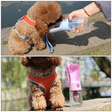250ml Portable Pet Water Bottle with Filter – Dog & Cat Feeder Cup | Petpexi