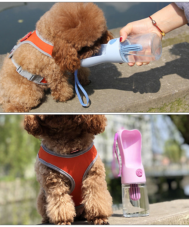 250ml Portable Pet Water Bottle with Filter – Dog & Cat Feeder Cup | Petpexi