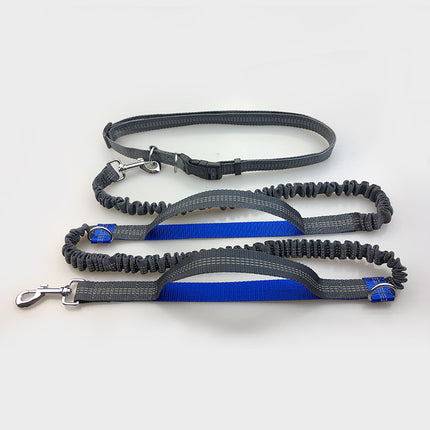 Multi-Function Reflective Elastic Dog Leash with Waist Belt – Hands-Free Control | Petpexi