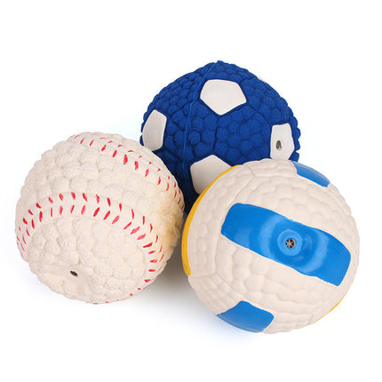 Bite-Proof Latex Squeaky Dog Ball – Interactive Sound Toy | petpexi.com