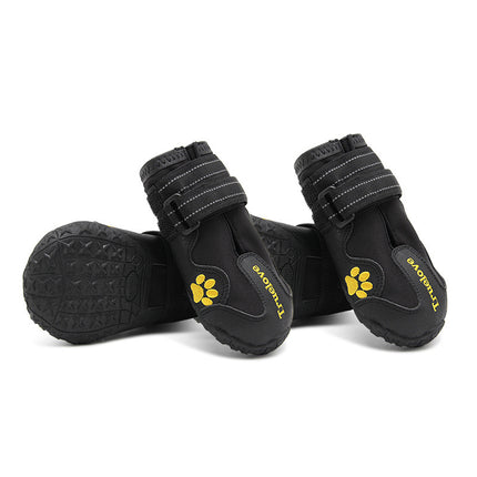 Big Dog Shoes – Waterproof, Non-Slip Luminous Dog Boots with Double Velcro