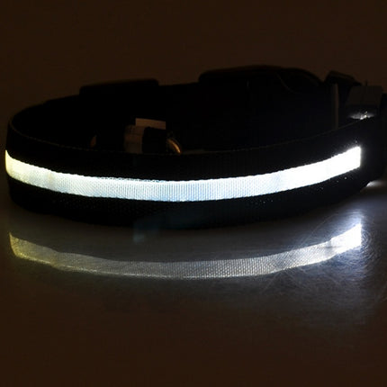 Nylon LED Luminous Dog Collar – Night Safety Flashing Glow Adjustable Pet Collar | Petpexi