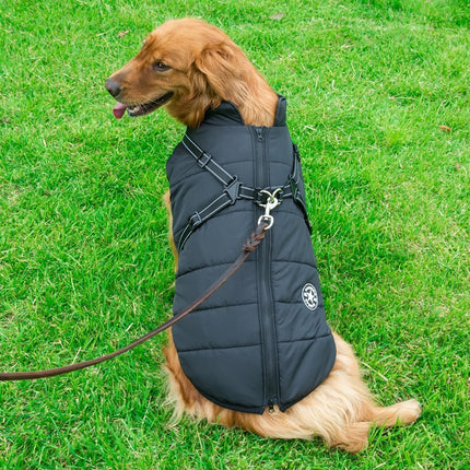 Waterproof Cotton Dog Vest – Chest-Back Winter Jacket | Petpexi