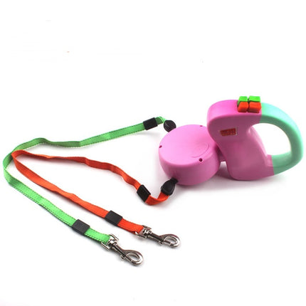 Retractable Dual Pet Dog Walking Leash – Durable Nylon, Automatic, Perfect for All Dog Sizes – Fast & Free Shipping at www.petpexi.com
