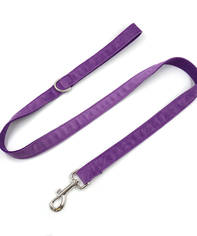 Collar Leash Set with Bow - Adjustable Polyester Dog Leash and Collar - petpexi.com