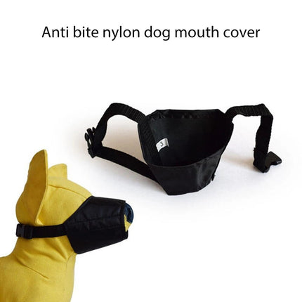 Adjustable Soft Breathable Tribal Nylon Dog Muzzle – Anti-Chewing & Barking Guard | Petpexi