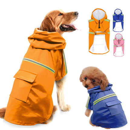 Waterproof Reflective Dog Raincoat with Pocket & Velcro – Stylish & Safe Rainwear | Petpexi