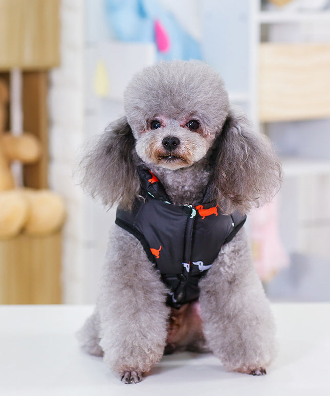 Premium Cotton Dog Vest - Casual Black & Dark Blue (S-XXL)