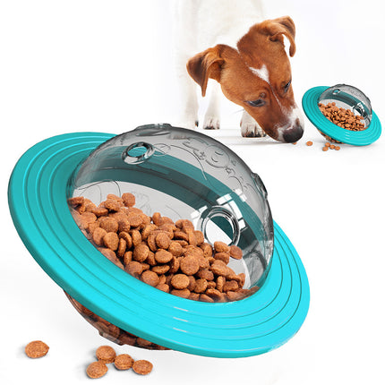Petpexi Leak-Feeding Educational Toy for Dogs and Cats - Lake Blue & Yellow