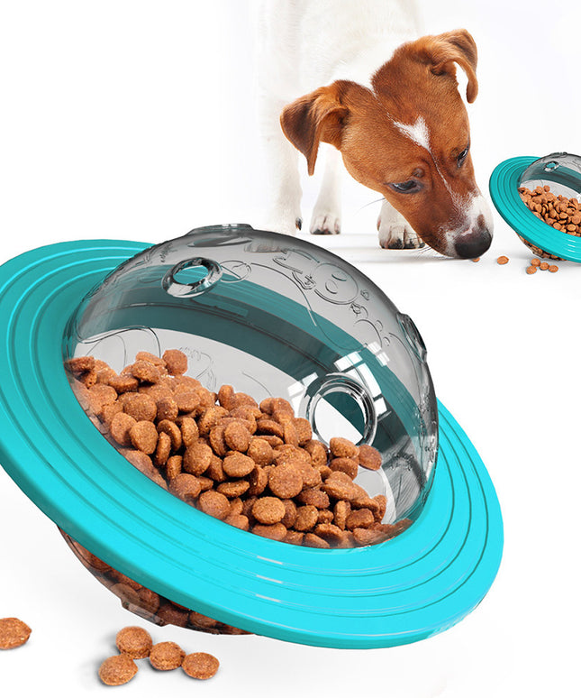 Petpexi Leak-Feeding Educational Toy for Dogs and Cats - Lake Blue & Yellow