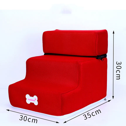Dog Stairs Pet Climbing Ladder with Breathable Mesh & High-Resilience Sponge | Fast & Free US Shipping | www.petpexi.com