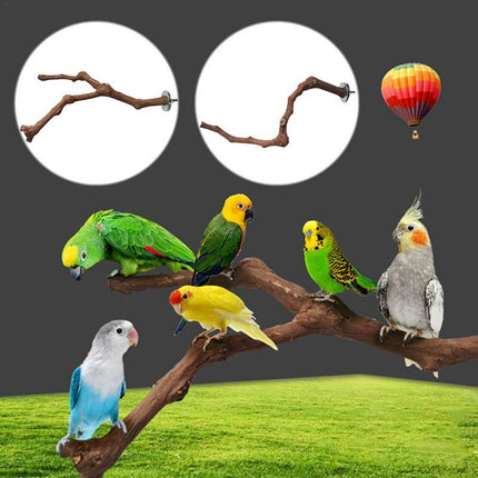 Bird Standing Stick – Natural Grape Wood Habitat for Parrots | PetPexi