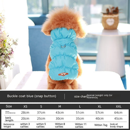 Warm Cotton Dog Vest with Buckle – Soft, Stylish & Cozy | Petpexi