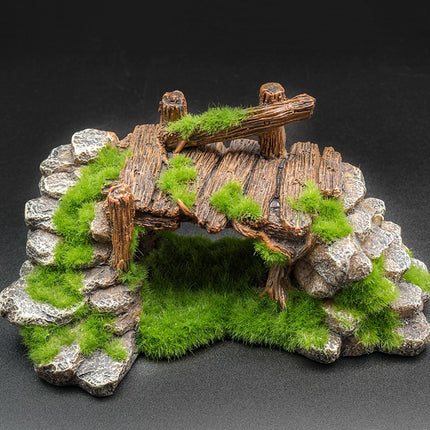 Flocking Resin Aquarium Landscape Stone Decoration – 18.8x11.5x9cm | www.petpexi.com