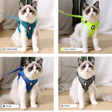 Anti-strike Cat Traction Harness – Sandwich Cat Walker for All Cats | Petpexi