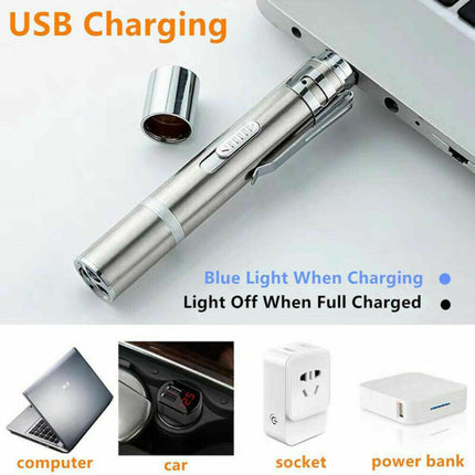 USB Charging Stainless Steel Laser Pointer – 5 Patterns Purple Light Cat Toy | Petpexi