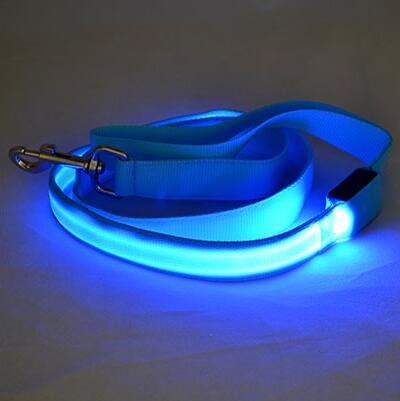LED Illuminated Reflective Dog Leash – Nylon Pet Leash Rope with Light | petpexi.com